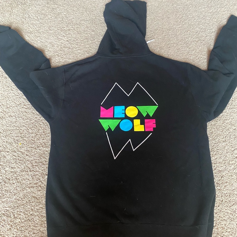 Meow Wolf zip up hoodie